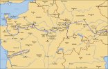 Carte itinéraire 2d DB, de la Normandie à l'Allemagne (août 1944 - mai (...)